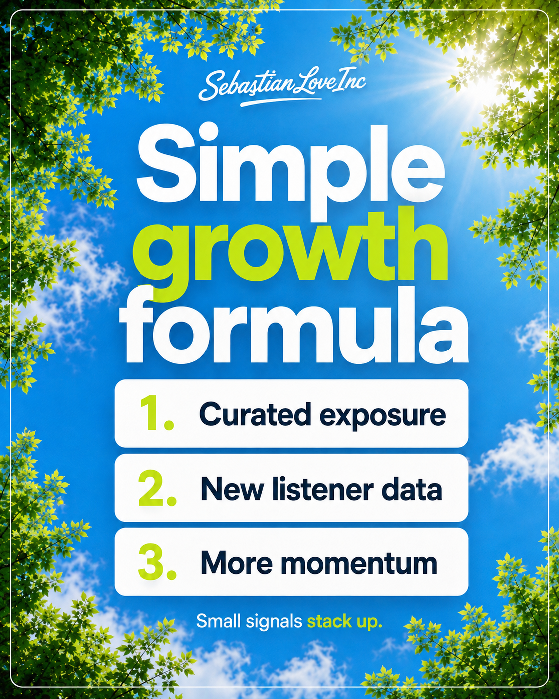 SebastianLoveInc cover artwork: Simple growth formula
