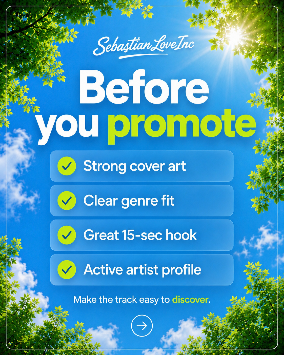 SebastianLoveInc cover artwork: Before you promote