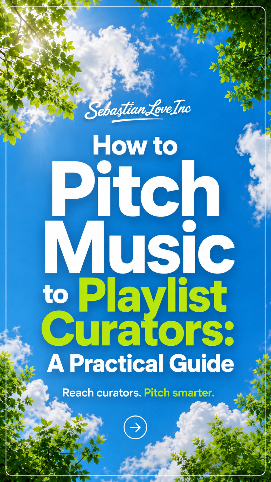 A musician writing a pitch email to playlist curators on a laptop, with a Spotify playlist visible on screen
